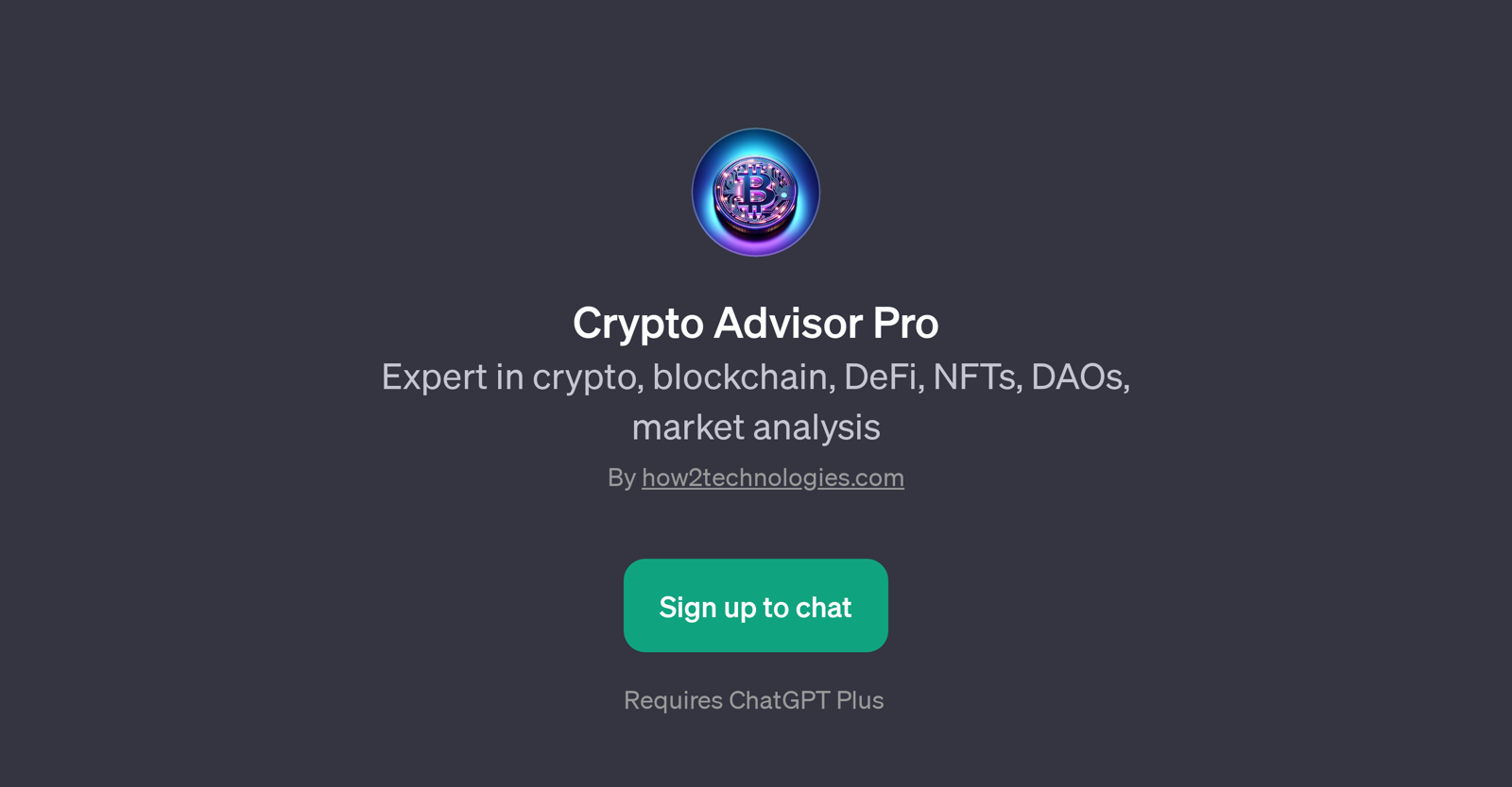 Crypto Advisor Pro website