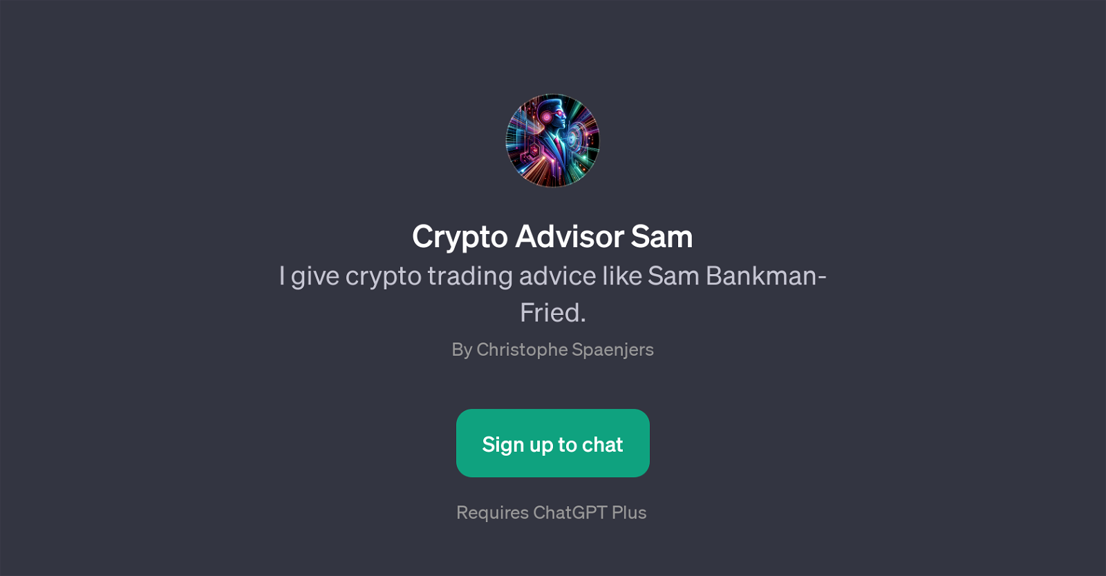 Crypto Advisor Sam website