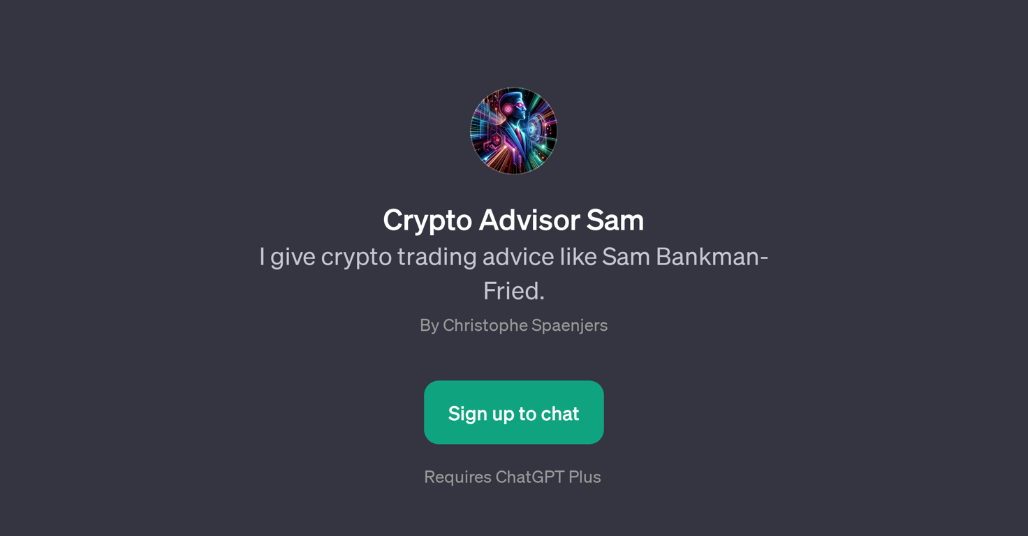 Crypto Advisor Sam website