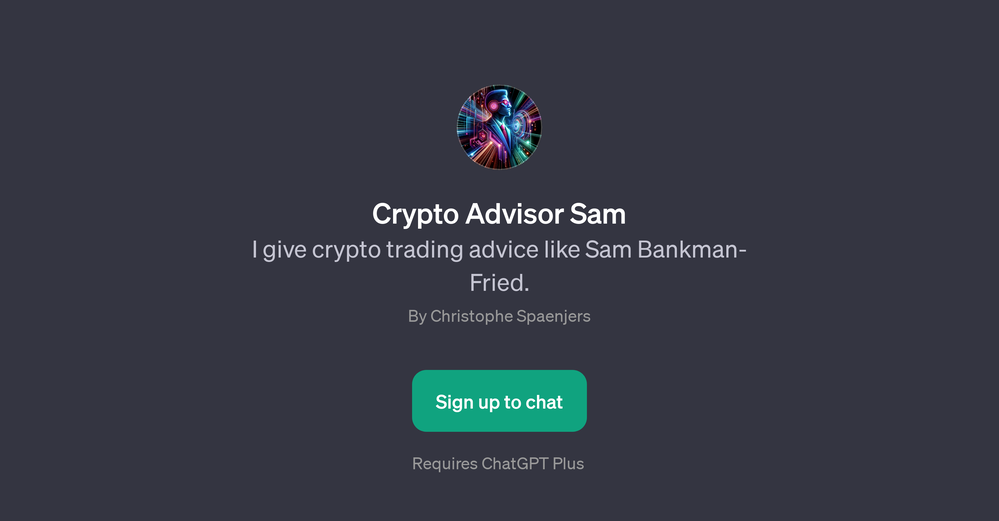 Crypto Advisor Sam website