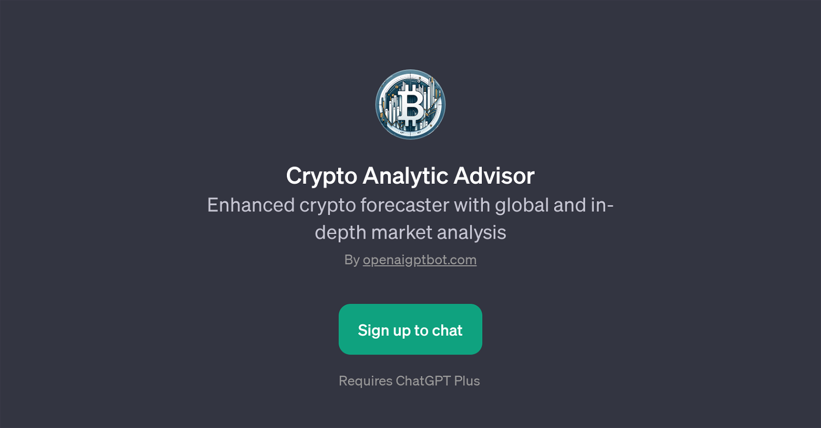 Crypto Analytic Advisor website