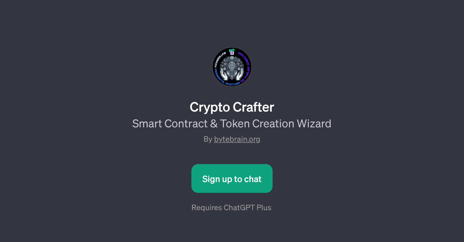 Crypto Crafter website