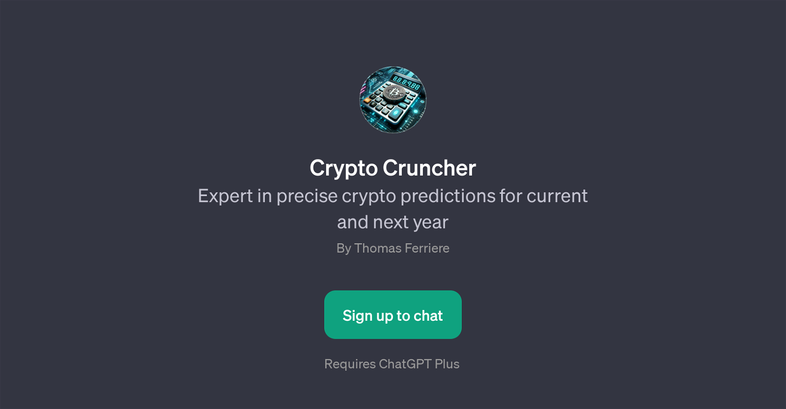Crypto Cruncher website