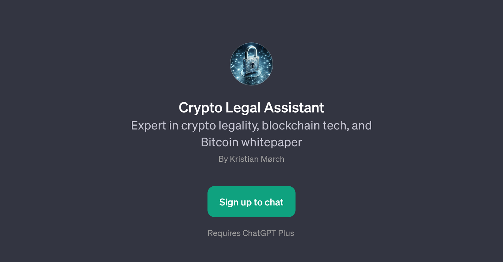 Crypto Legal Assistant website