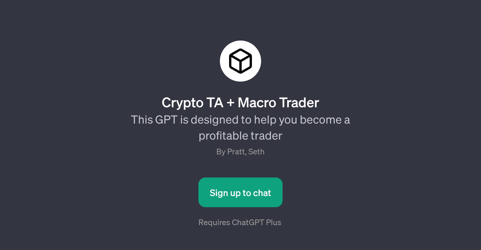 Crypto TA + Macro Trader website