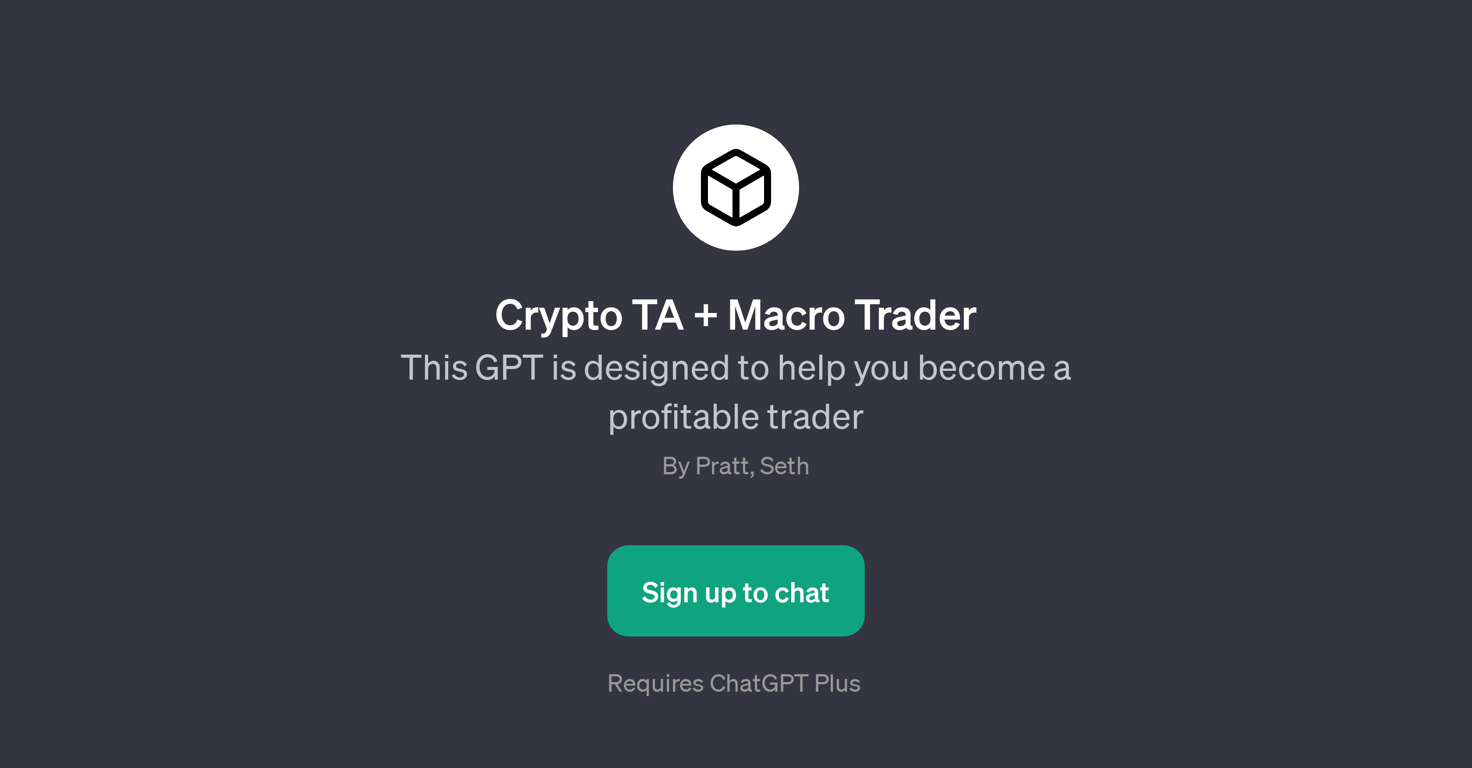 Crypto TA + Macro Trader website