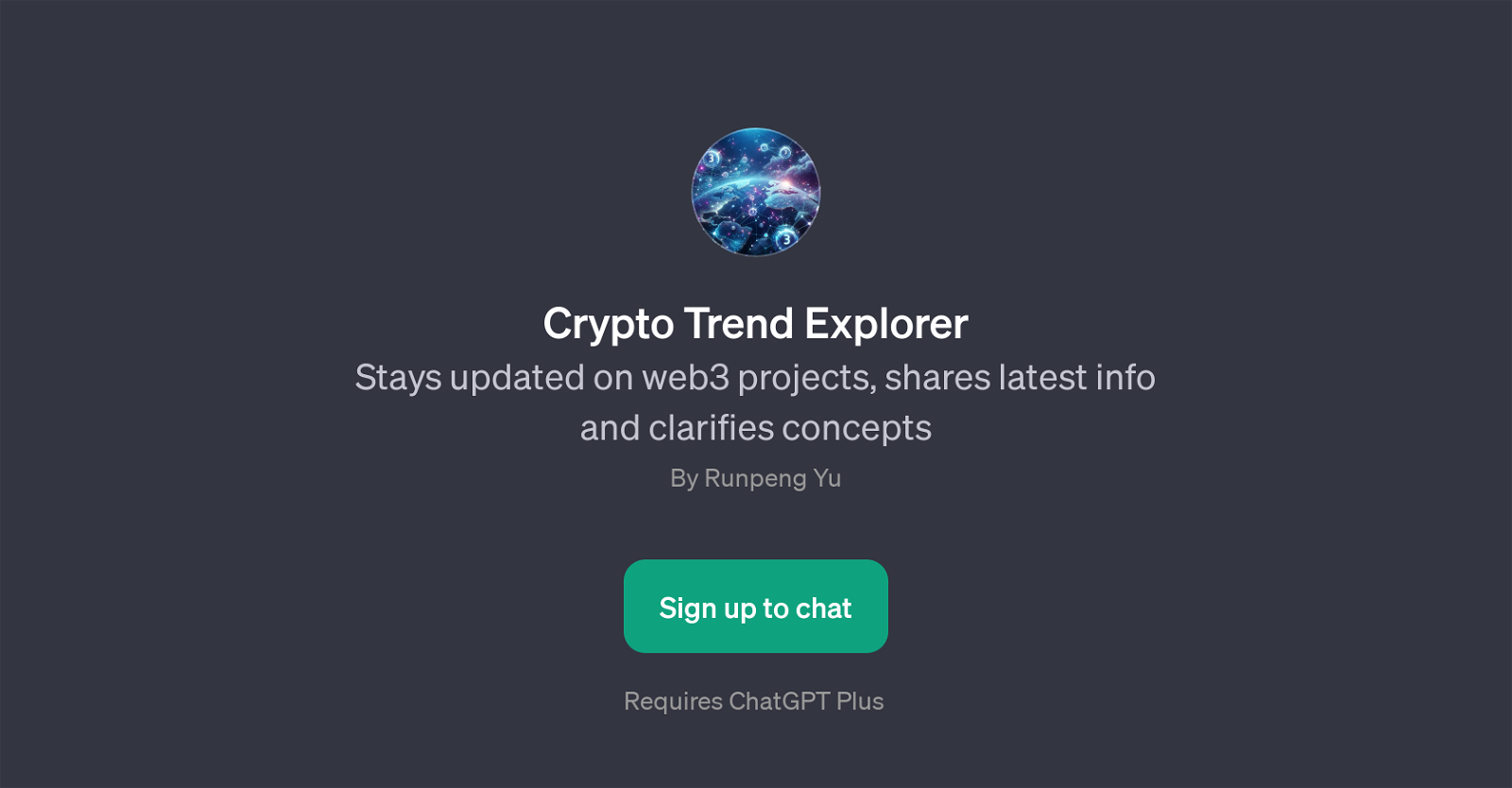 Crypto Trend Explorer website