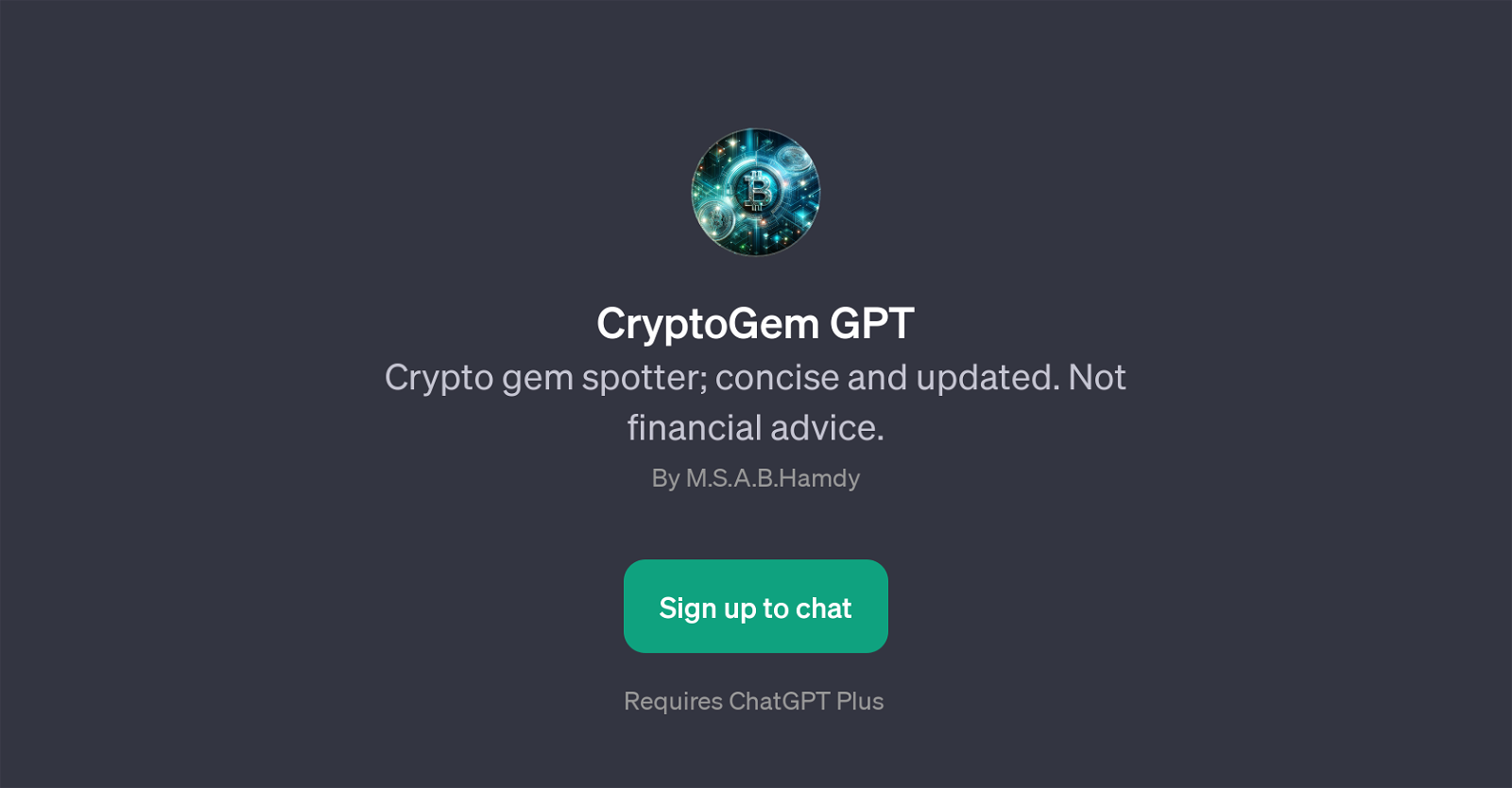 CryptoGem GPT website