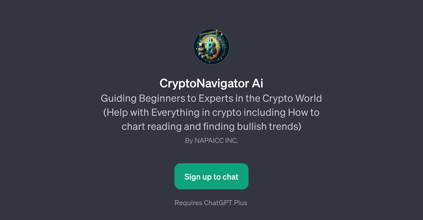 CryptoNavigator Ai website