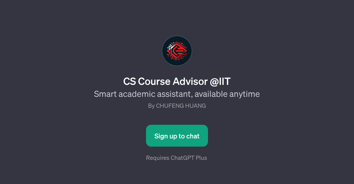 CS Course Advisor @IIT website