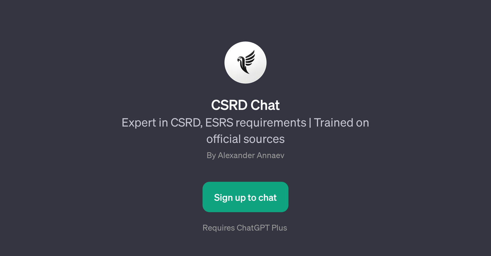 CSRD Chat website