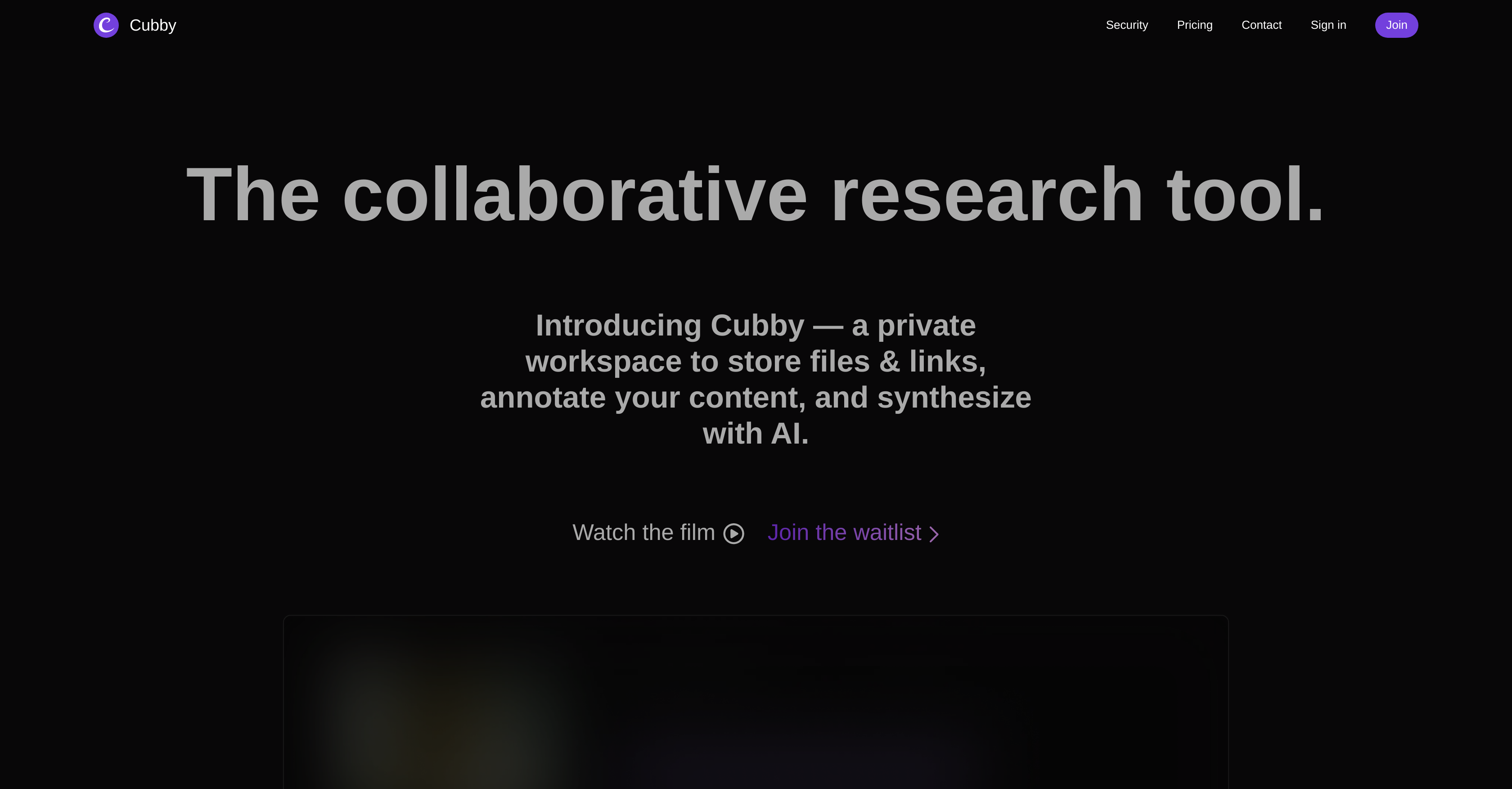 Cubby screenshot