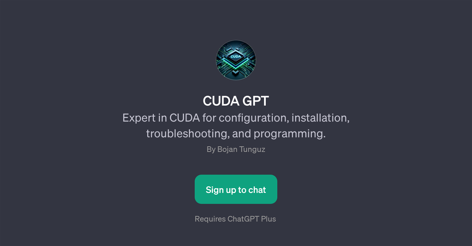 CUDA GPT website