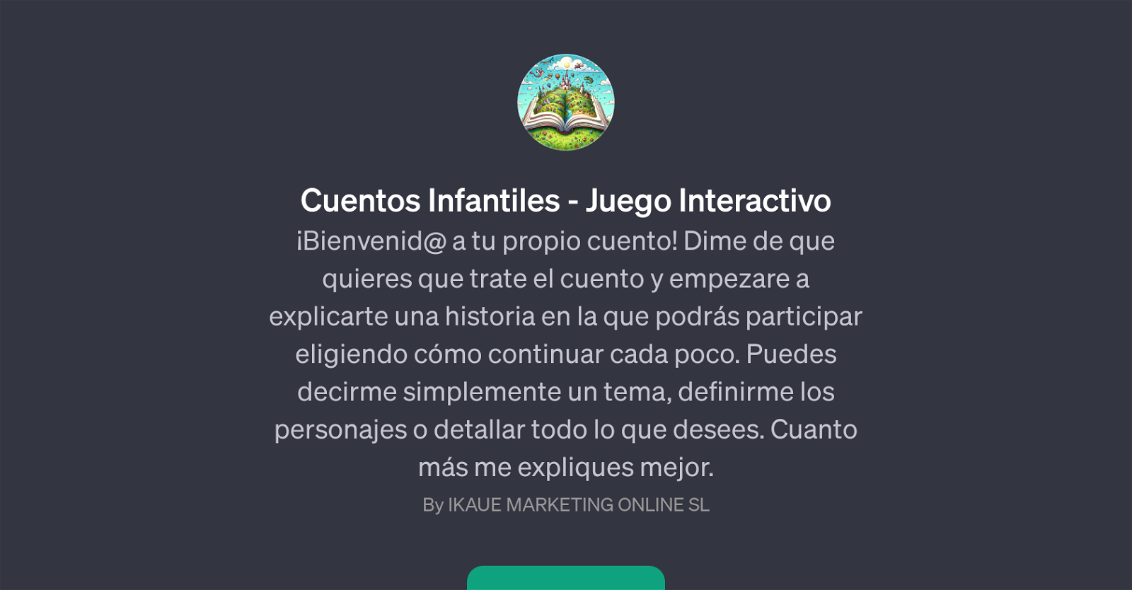 Cuentos Infantiles - Juego Interactivo website