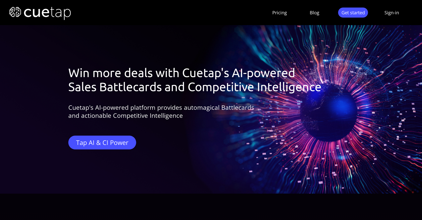 CueTap website