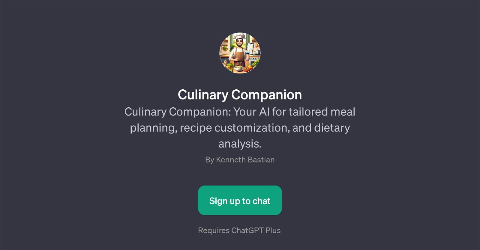 Culinary Companion website
