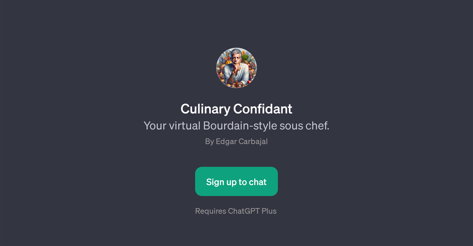 Culinary Confidant website