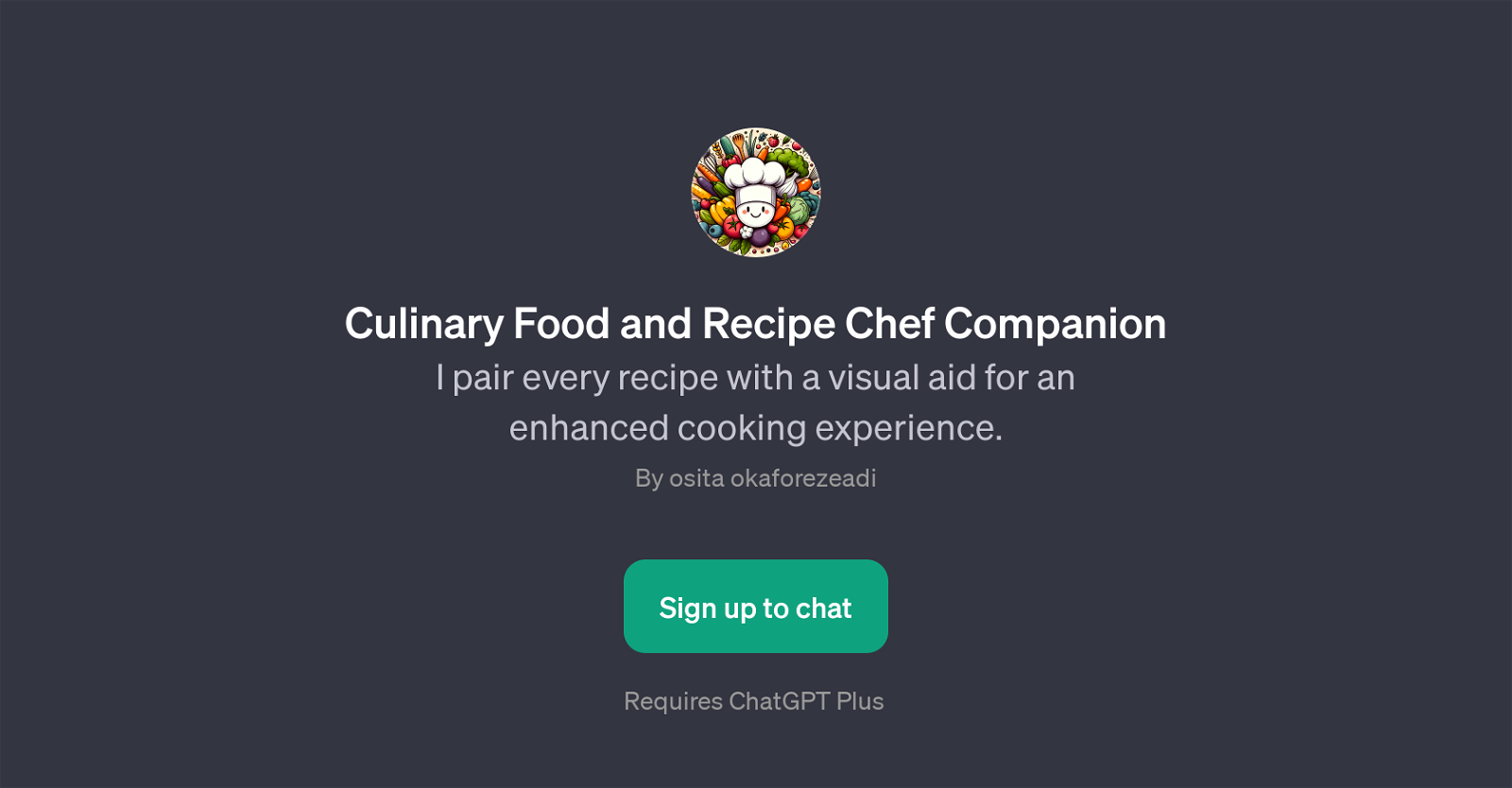 Culinary Food and Recipe Chef Companion website