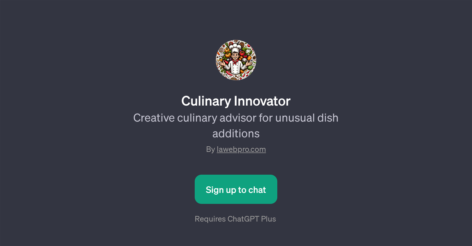 Culinary Innovator website