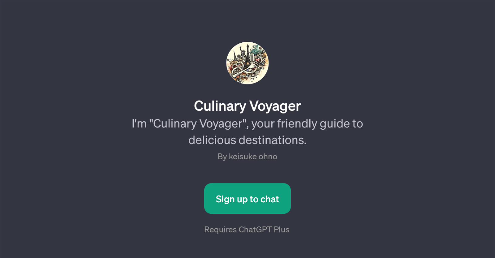 Culinary Voyager website