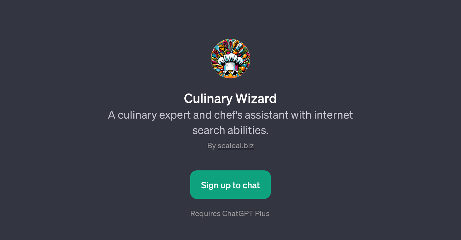 Culinary Wizard website
