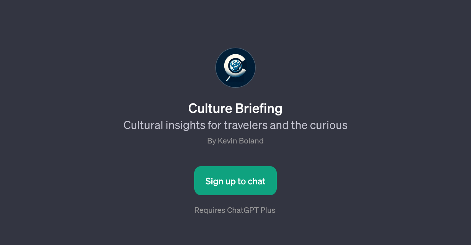 Culture Briefing website