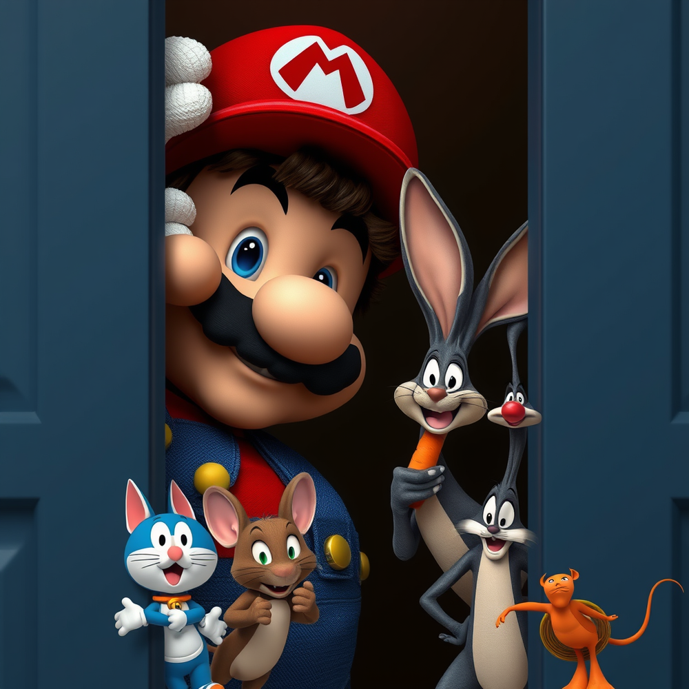 Curious Faces Behind the Door website