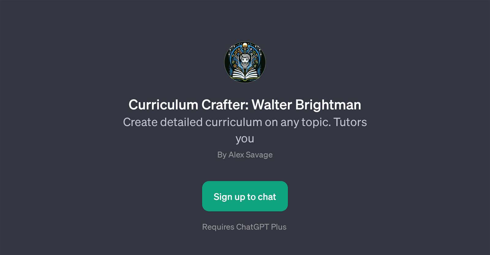 Curriculum Crafter: Walter Brightman website