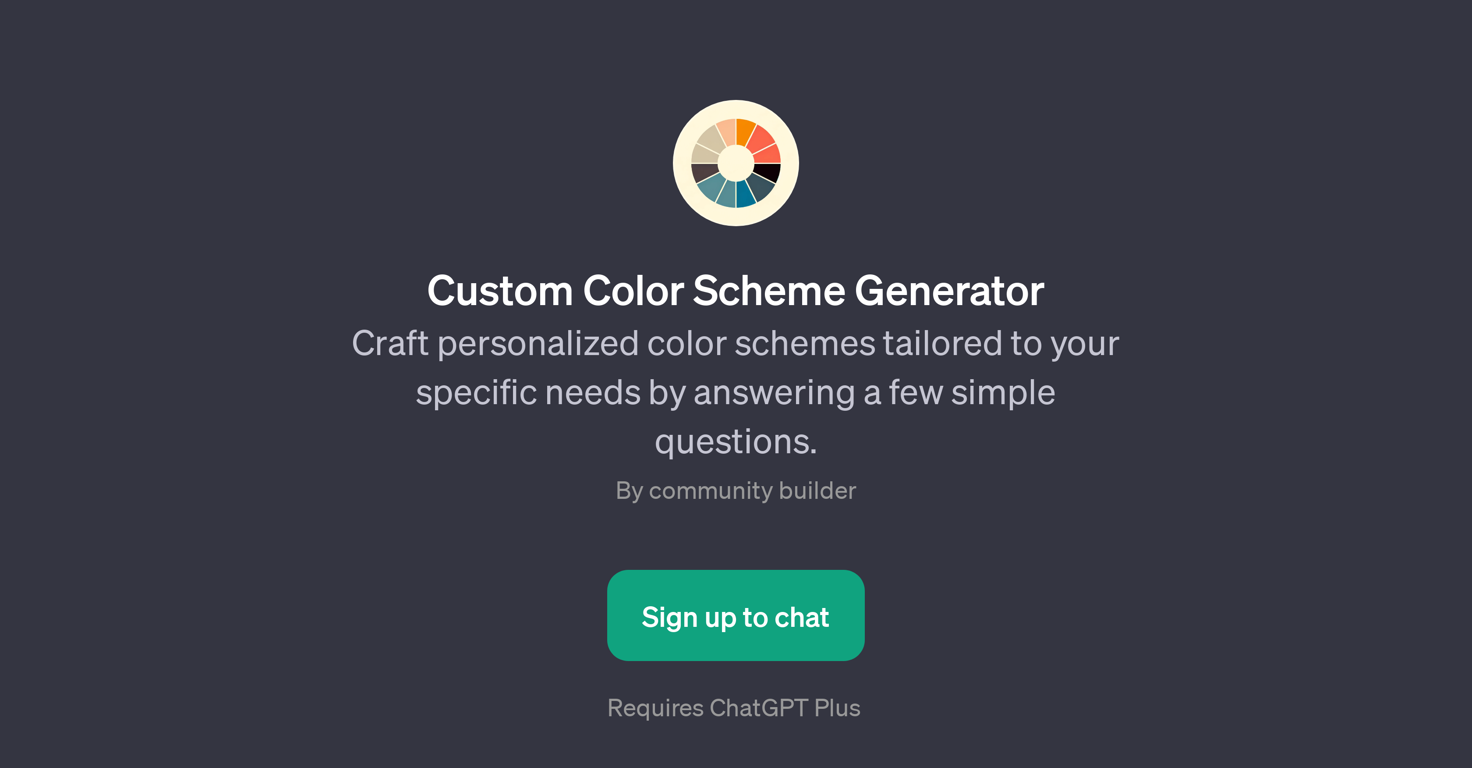 Custom Color Scheme Generator website