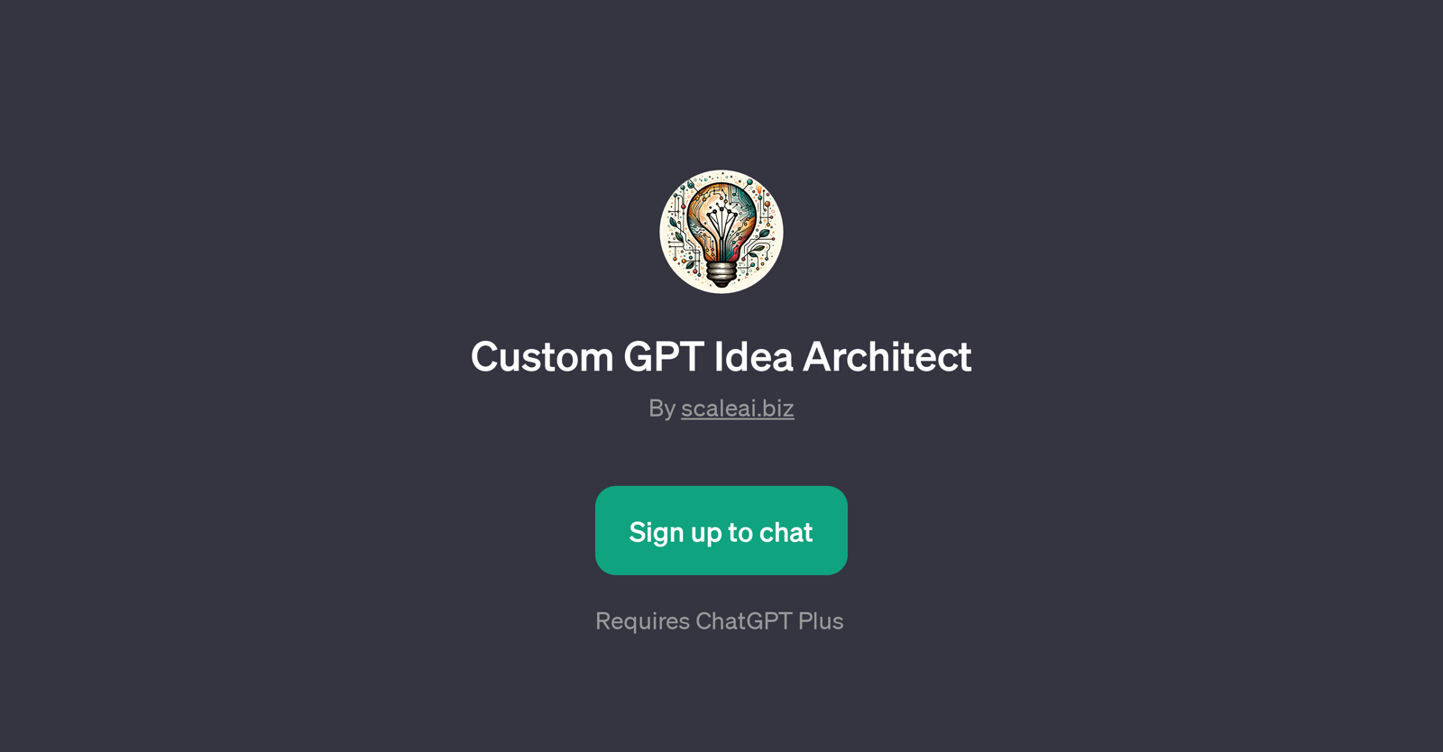 Custom GPT Idea Architect website
