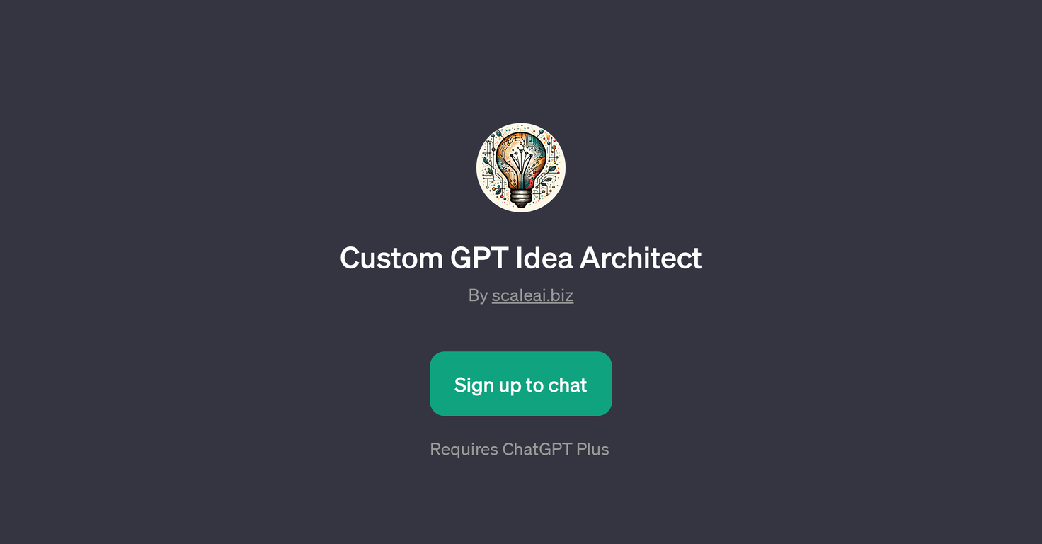 Custom GPT Idea Architect website