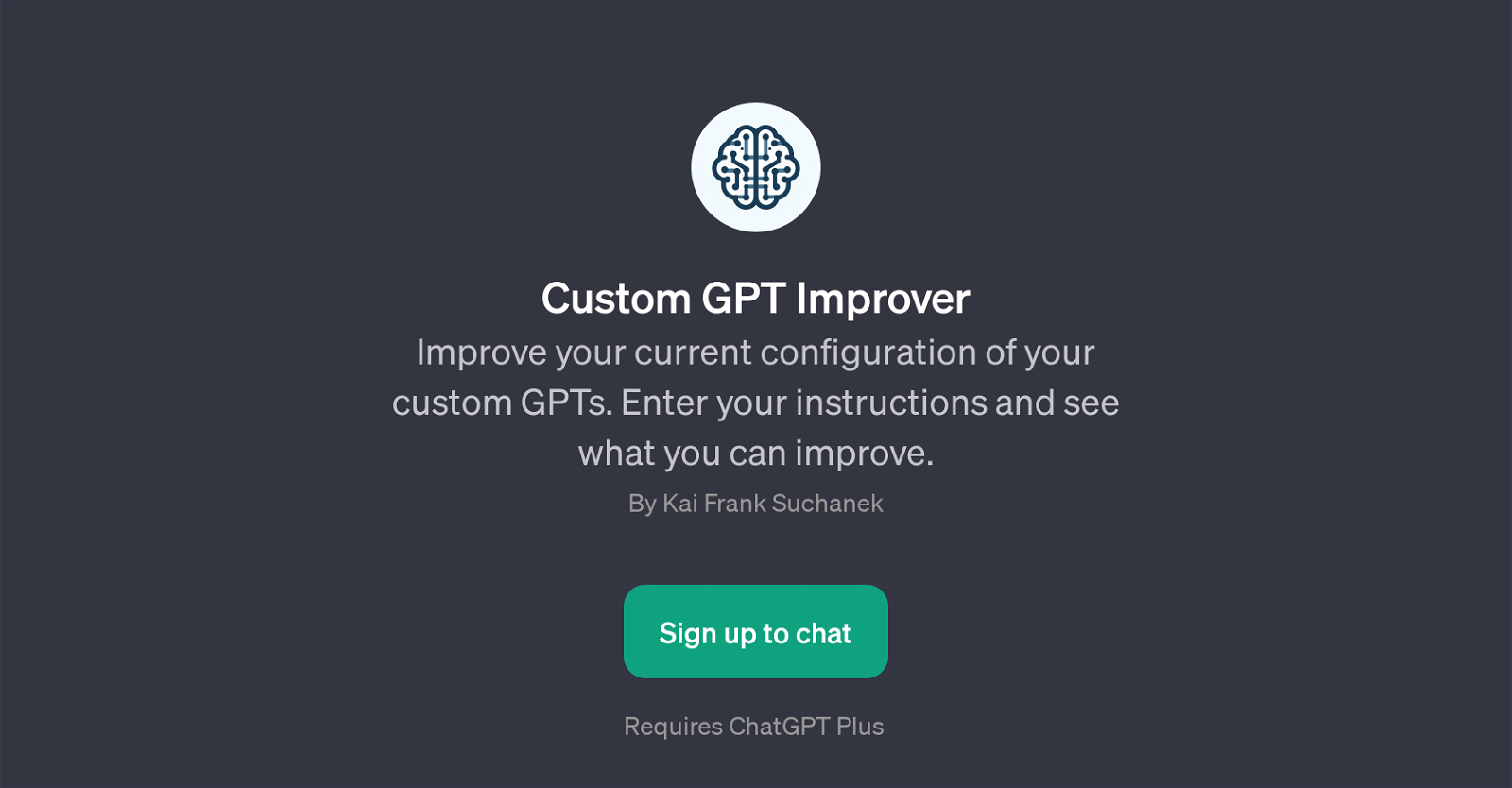 Custom GPT Improver website