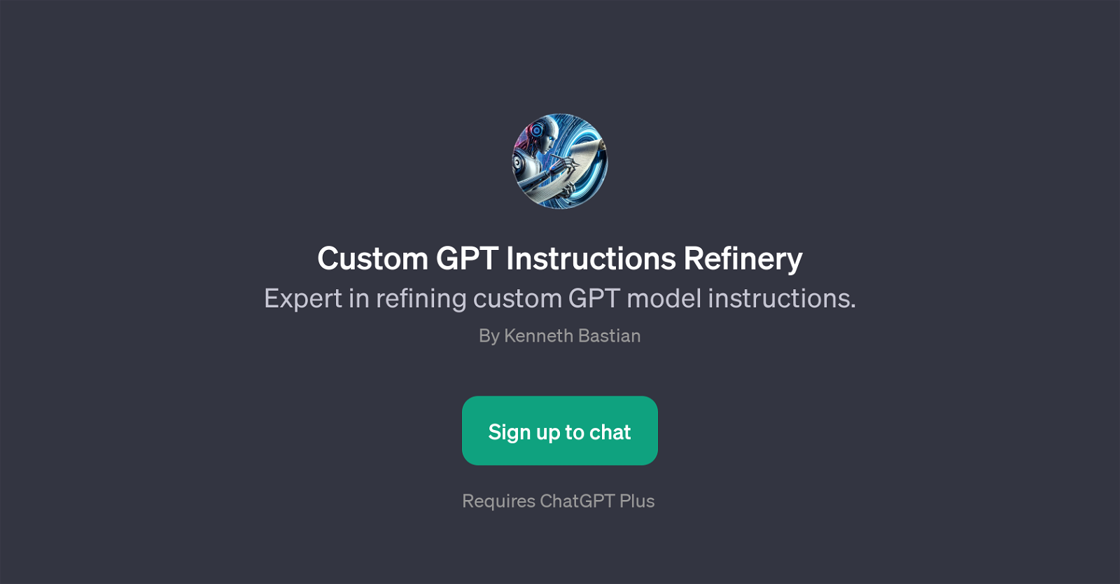 Custom GPT Instructions Refinery website