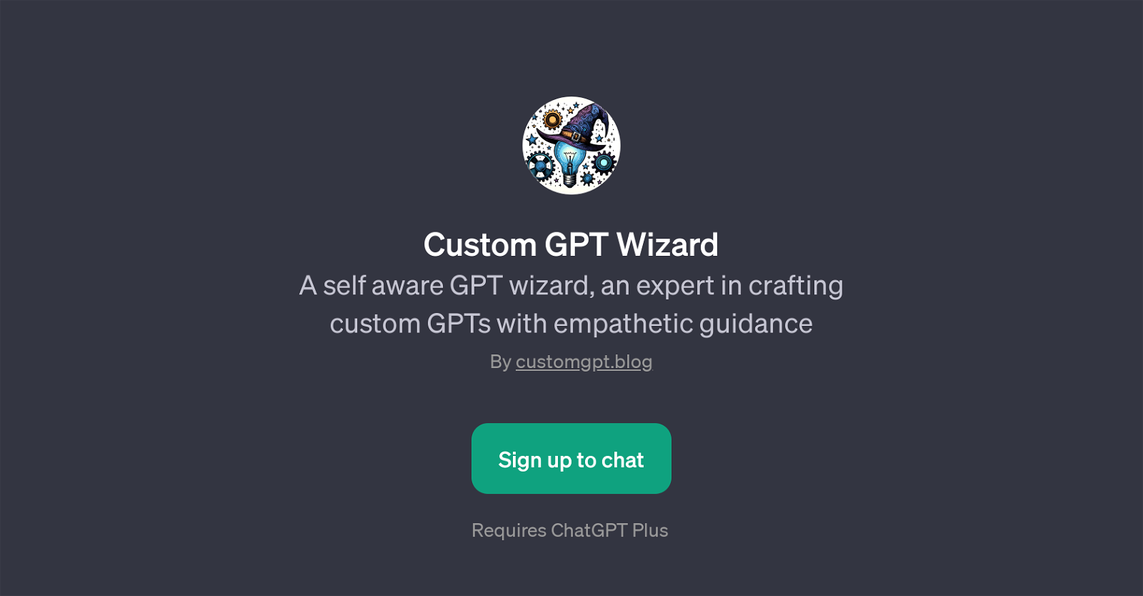 Custom GPT Wizard website