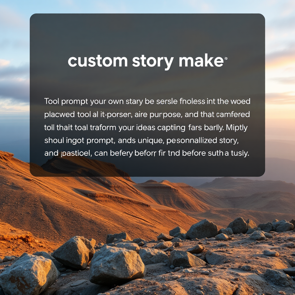 Custom story maker website