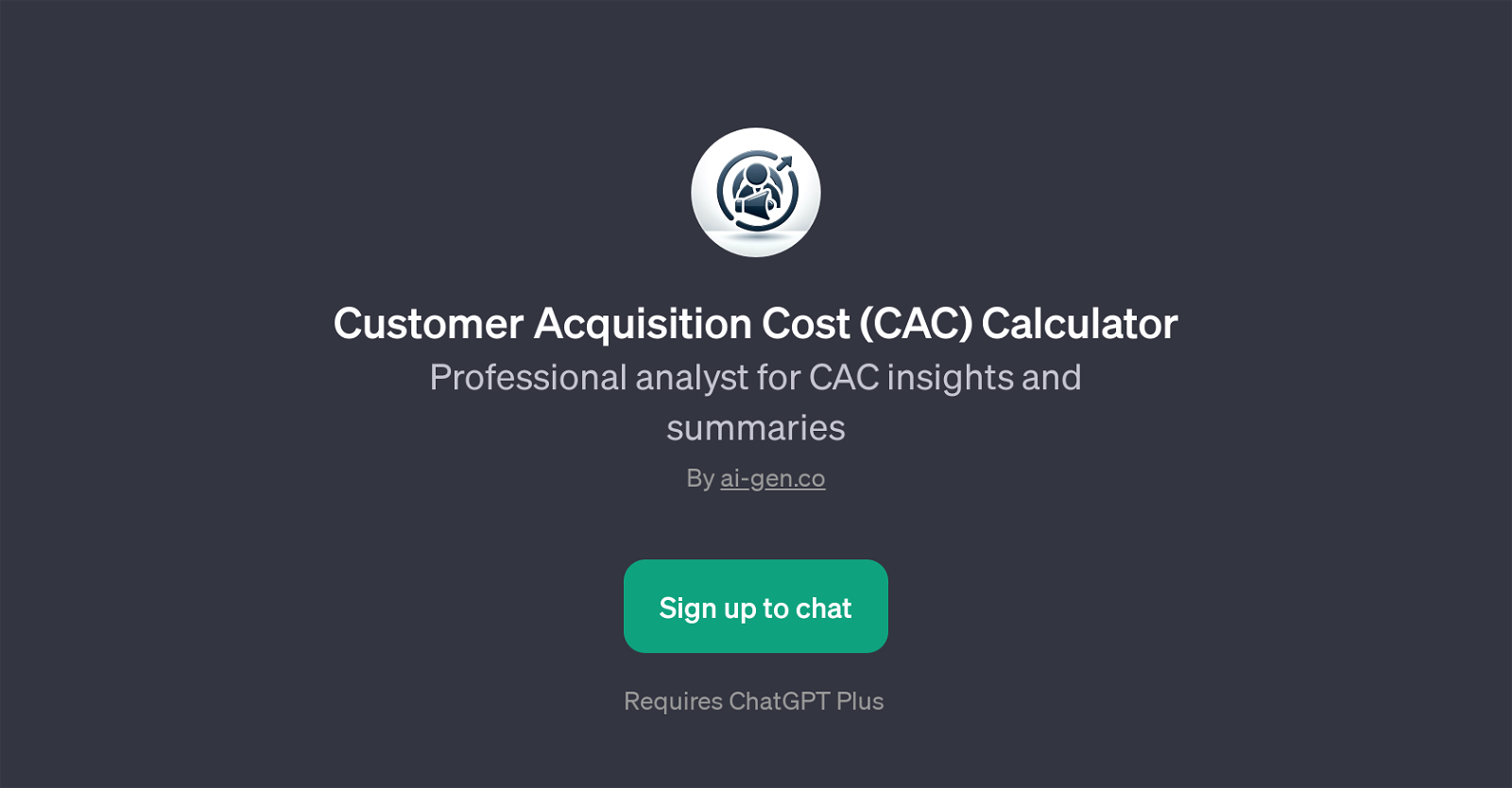 Customer Acquisition Cost (CAC) Calculator website