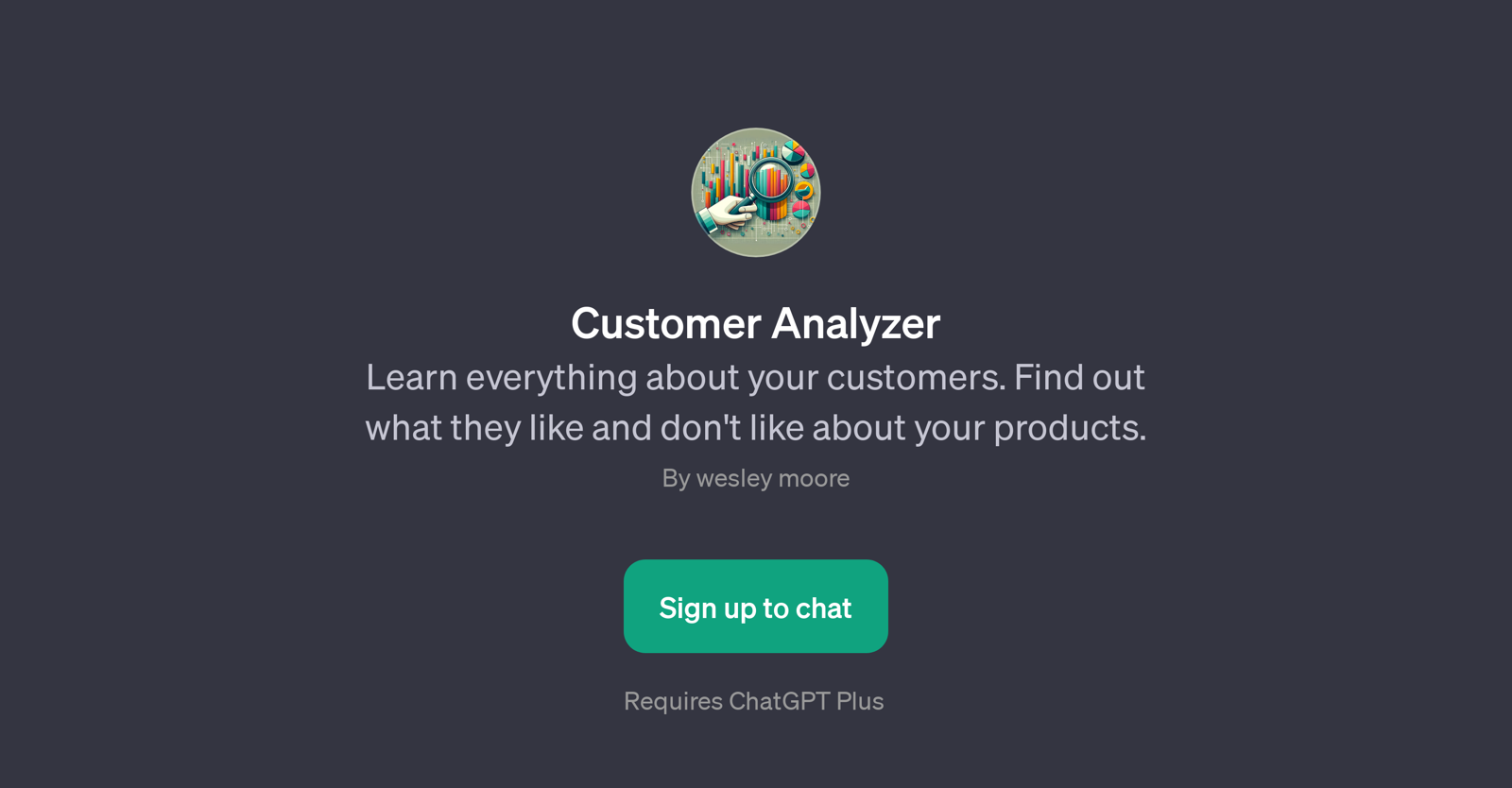 Customer Analyzer website