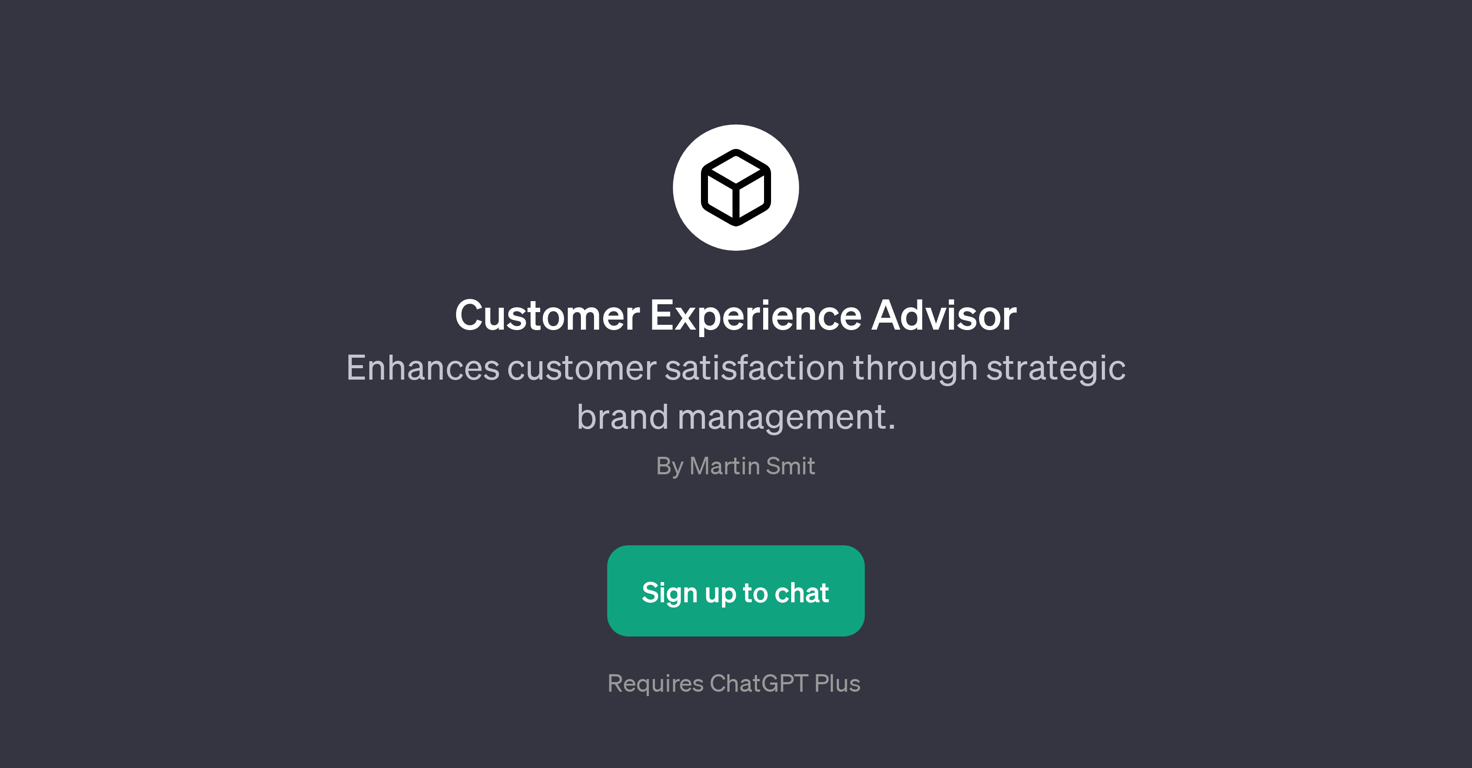 Customer Experience Advisor website