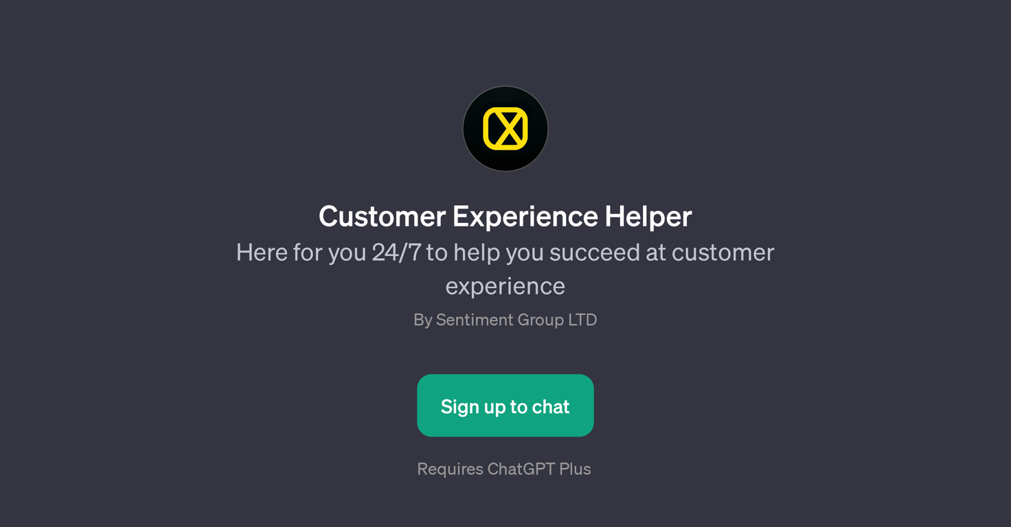 Customer Experience Helper website
