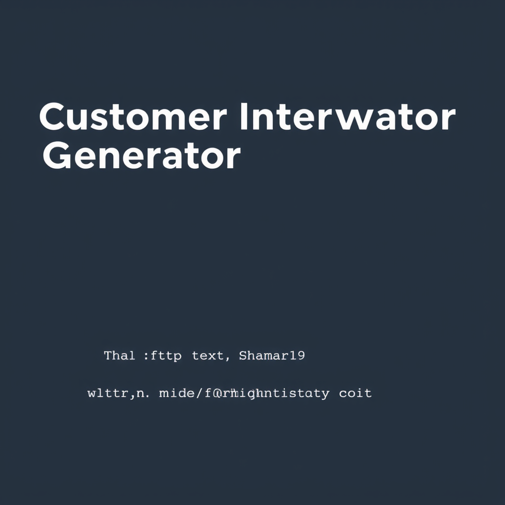 Customer Interview Generator website