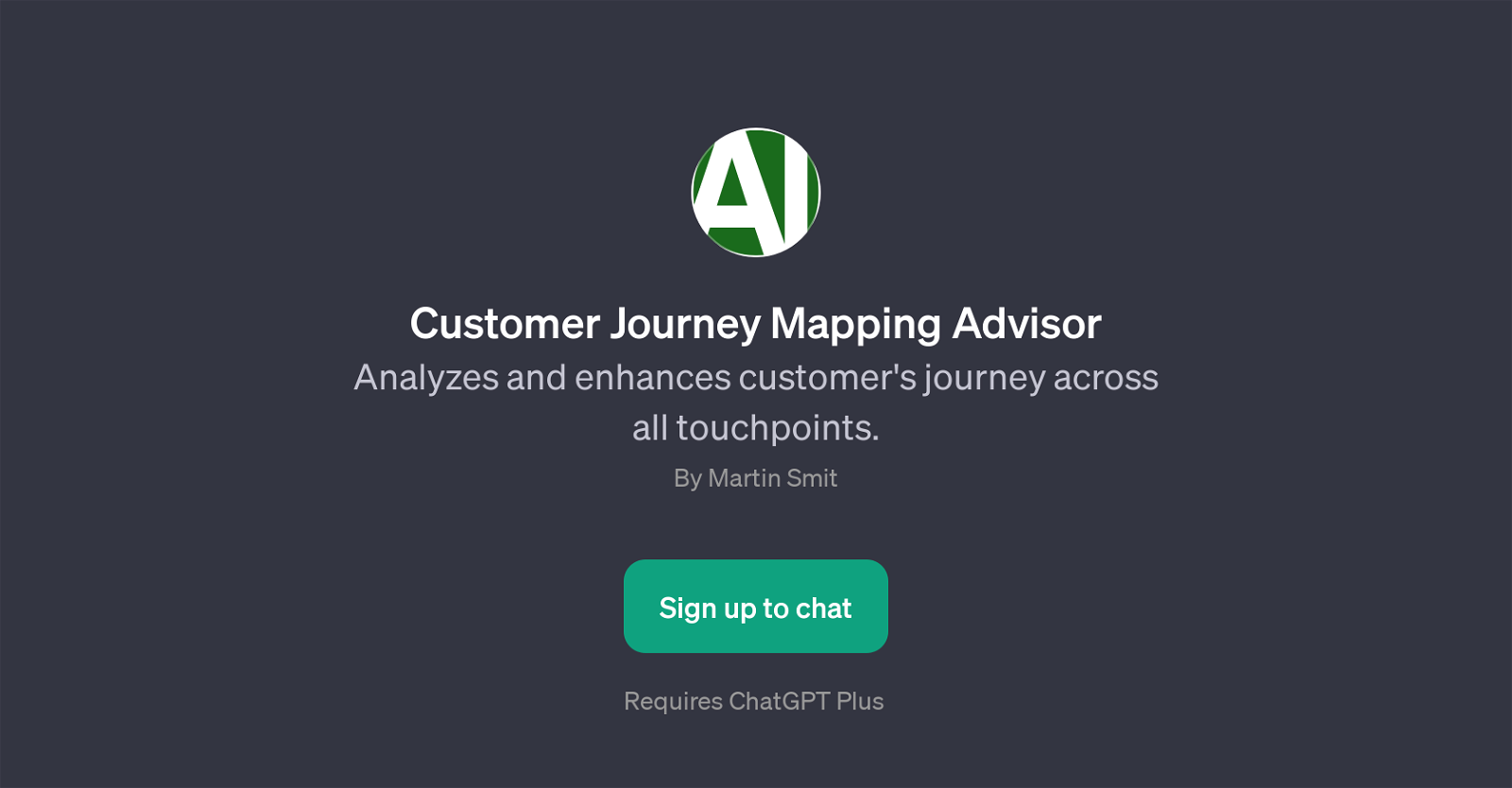 Customer Journey Mapping Advisor website