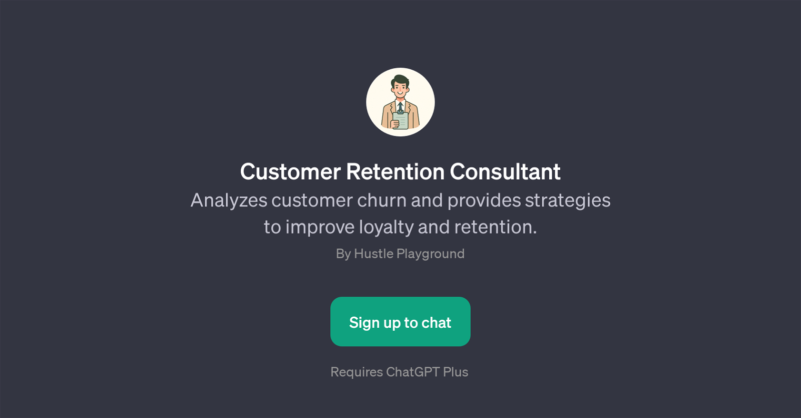 Customer Retention Consultant website