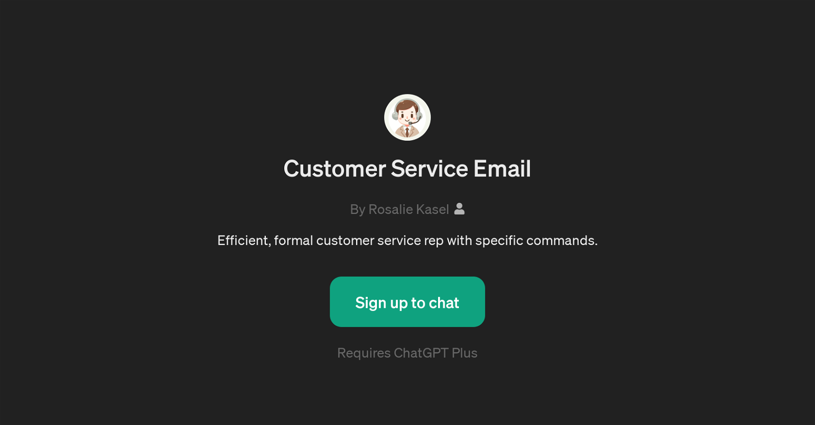 Customer Service Email GPT website