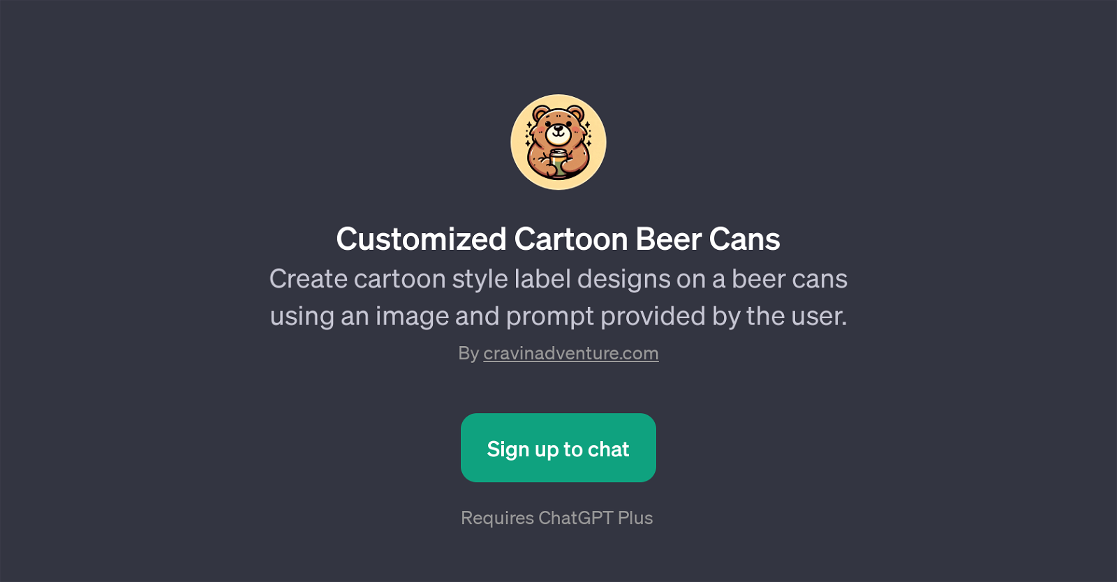 Customized Cartoon Beer Cans website
