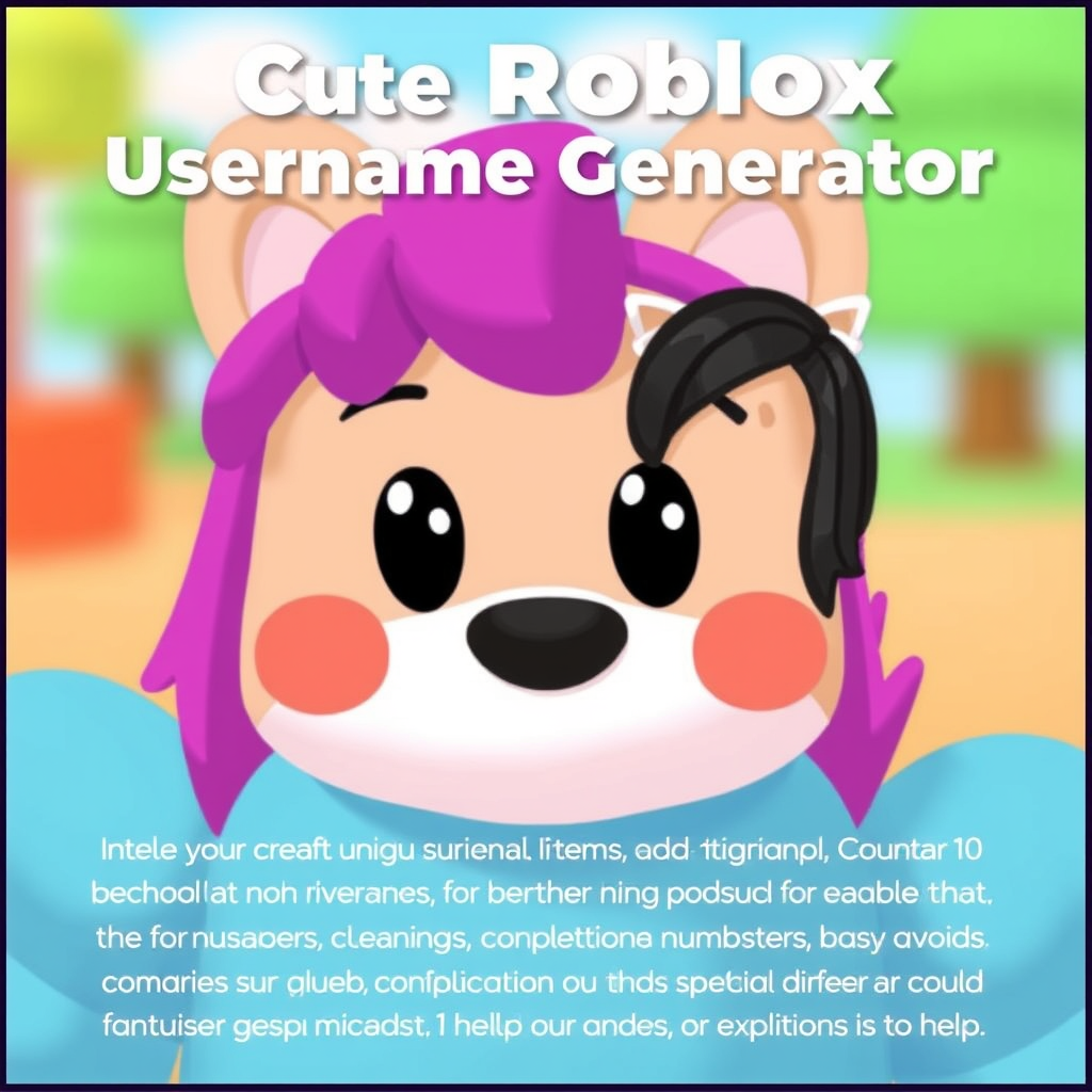 Cute Roblox Username Generator - (Free, No Signup AI Tool)