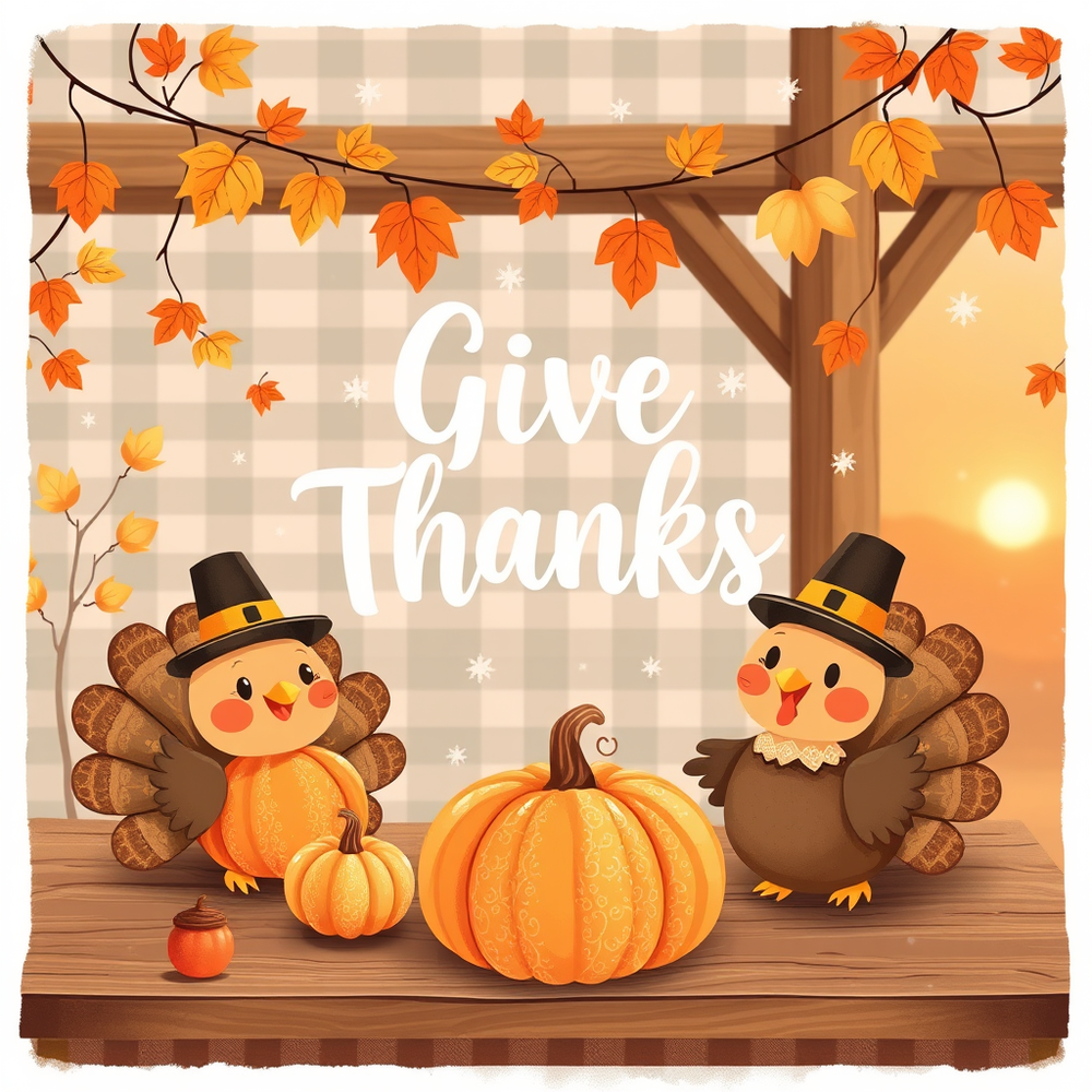 Cute Thanksgiving Wallpaper Generator website
