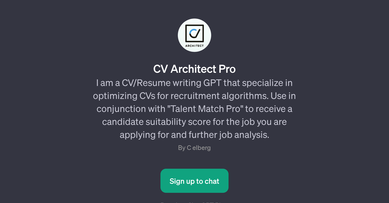 CV Architect Pro website