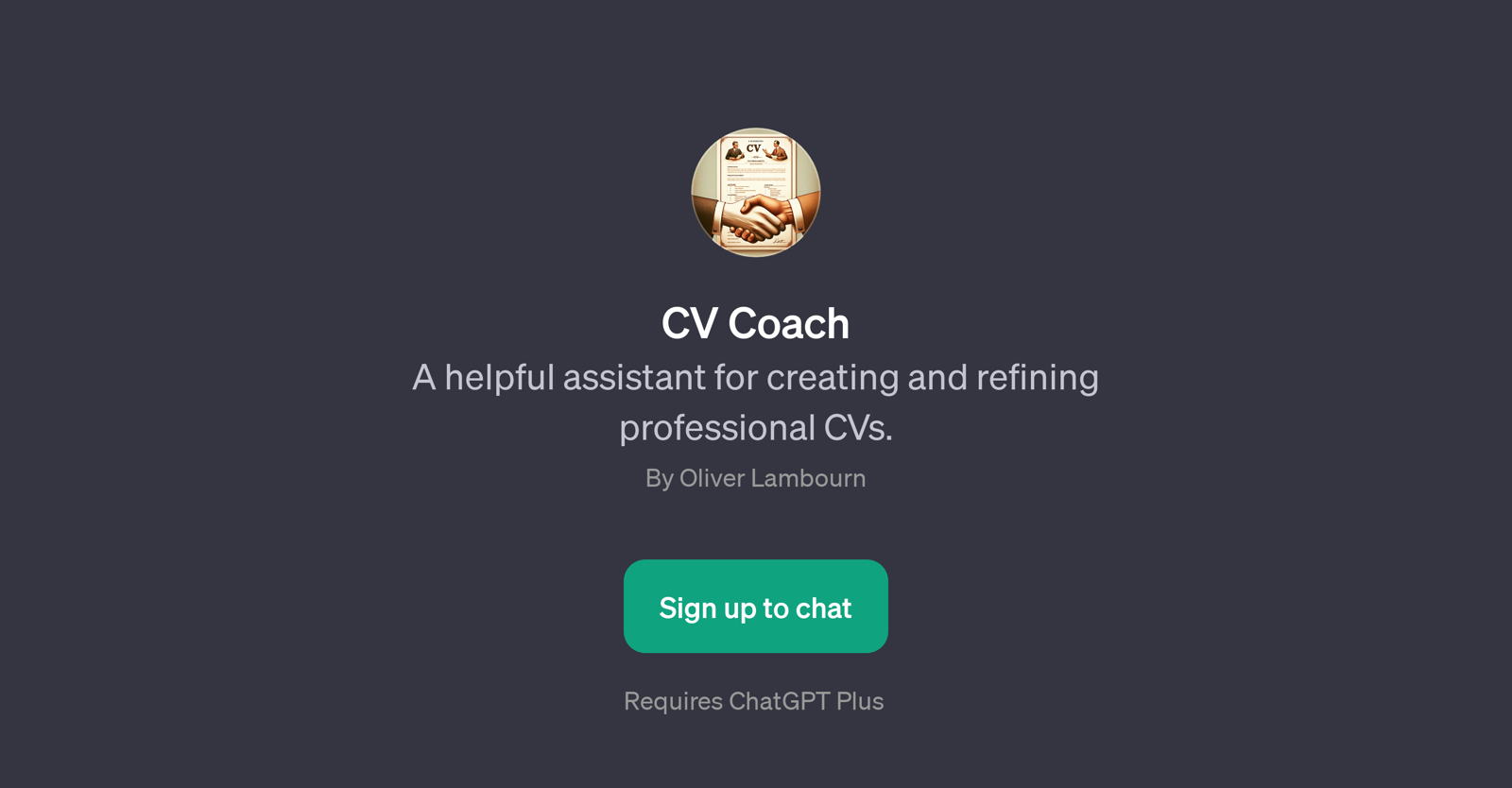 CV Coach website