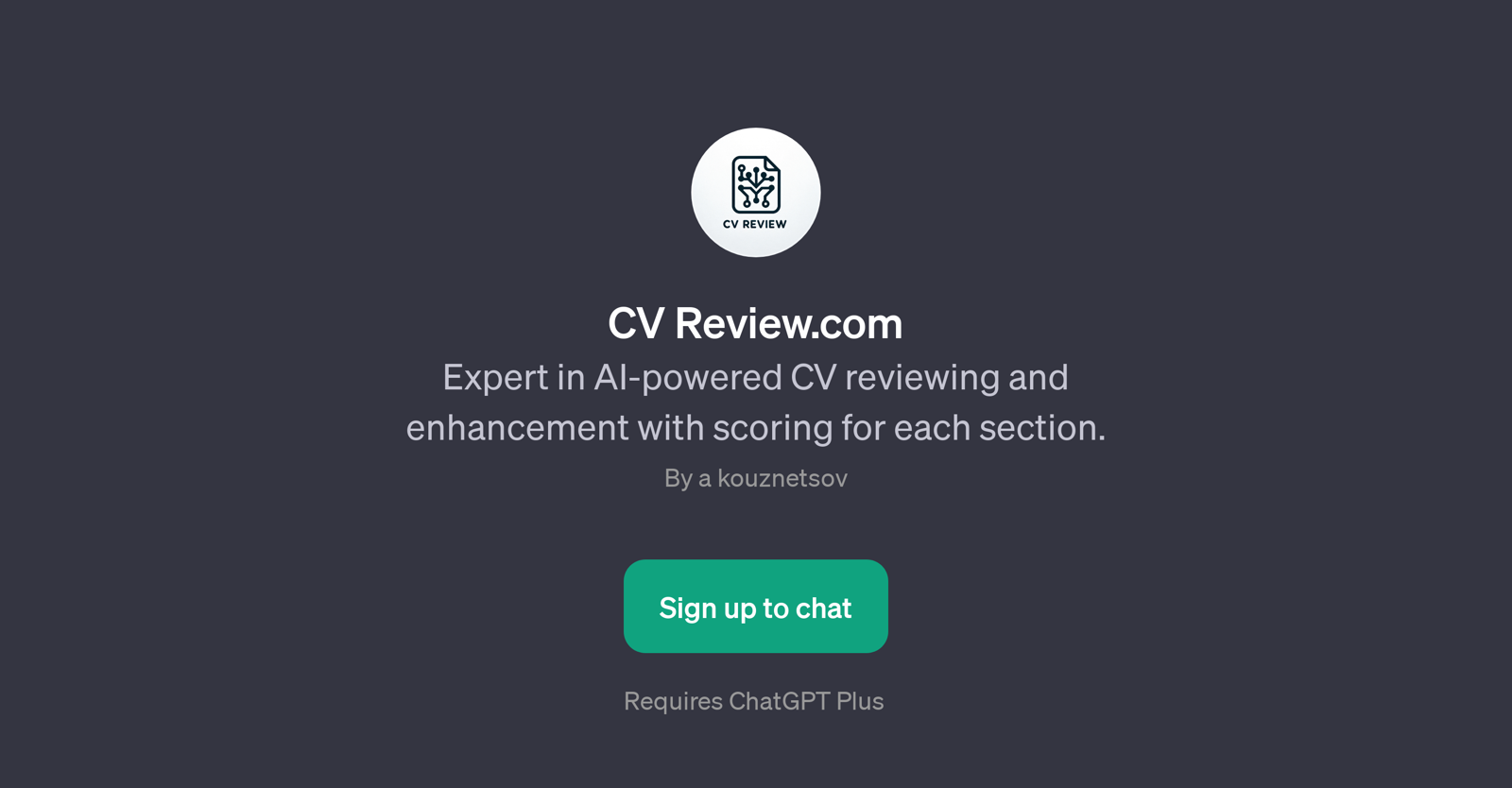 CV Review.com website