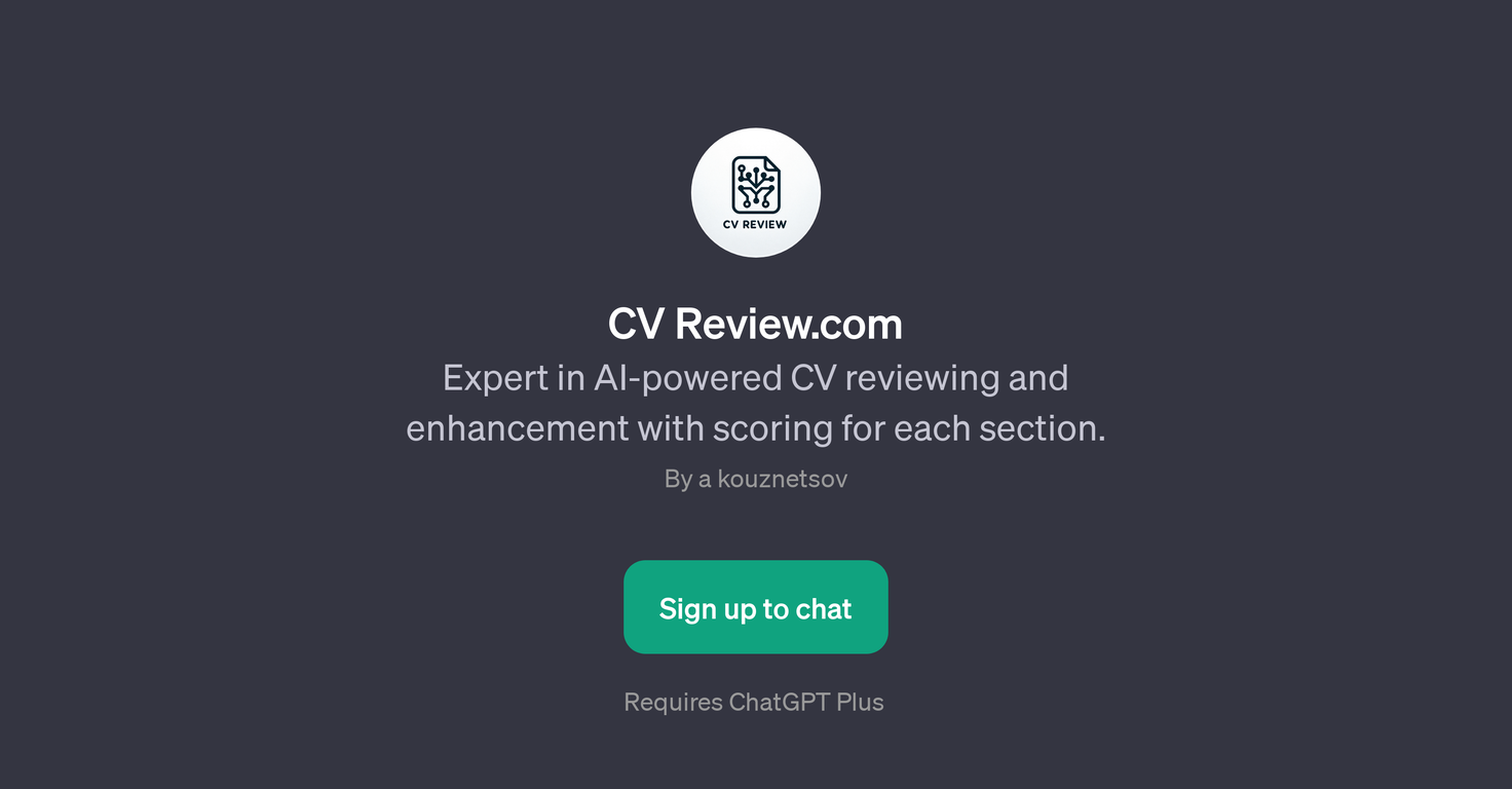 CV Review.com website